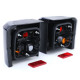 Lighting Taillights Black Smoke pair for VW T4 Bus Transporter Caravelle 90-03 | races-shop.com
