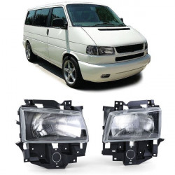 Headlights H4 Black Smoke pair for VW Bus T4 Caravelle Multivan 96-03