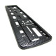  License plate holder license plate holder frame carbon optics black gloss 1 piece | races-shop.com