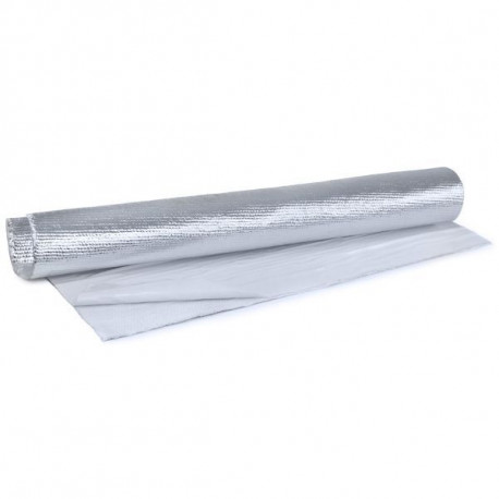 Adhesive Backed Heat Barrier Exhaust thermal heat protection mat aluminum ceramic self-adhesive 1.8mm 50x100cm 500°C | races-shop.com