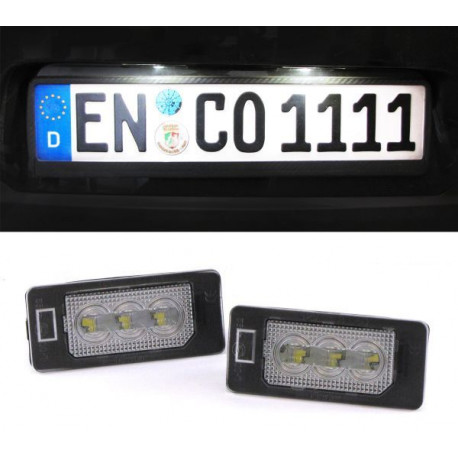 Lighting RACES LED license plate lights for BMW 3 series E90 E91 E92 E93 | races-shop.com