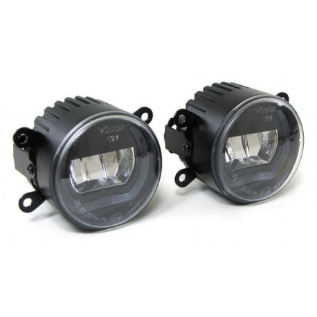 Lighting Clear glass LED fog lights with daytime running lights for Ford C Max Fiesta IV Fusion | races-shop.com