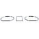 Body kit and visual accessories Speedometer rings covers bezels 3 parts chrome suitable for VW Golf 2 83-92 | races-shop.com