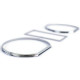 Body kit and visual accessories Speedometer rings covers bezels 3 parts chrome suitable for VW Golf 2 83-92 | races-shop.com