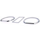 Body kit and visual accessories Speedometer rings covers bezels 3 parts chrome suitable for VW Golf 2 83-92 | races-shop.com