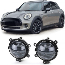 RACES LED daytime running lights for Mini Cooper F54 F55 F56 F57, clear, black