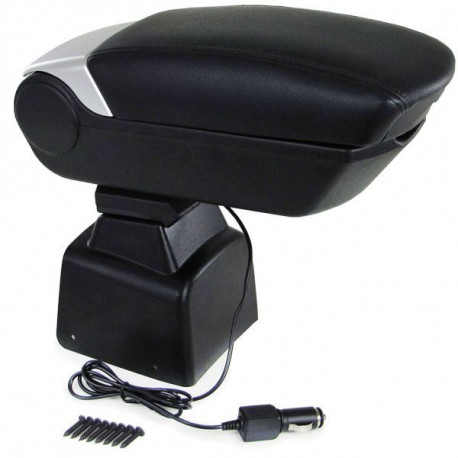 Armrests Center console armrest Exclusive with storage compartment and 2x USB for Dacia Logan 04-12 | races-shop.com