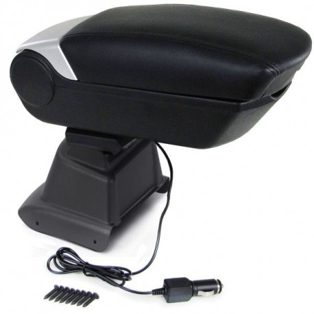 Dashboards and Armrests Exclusive center armrest armrest with storage compartment + 2 USB for VW Polo 6R 6C from 09 | races-shop.com