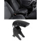Dashboards and Armrests Center console armrest Race with storage compartment foldable Black universal | races-shop.com