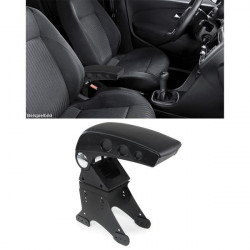Center console armrest Race with storage compartment foldable Black universal