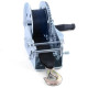 Ratchet Tie-Downs Cable winch hand winch silver with webbing 8 meters 1360 kg for car trailer trailer | races-shop.com