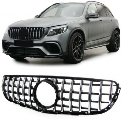 Sport grille black chrome for Mercedes GLC X253 Coupe C253 15-19
