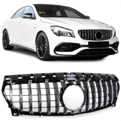 Sport grille black chrome for Mercedes CLA C117 W117 16-19 facelift