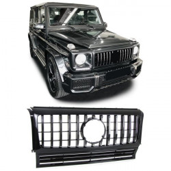 Sport grille front grille black chrome for Mercedes G Class W463 90-18