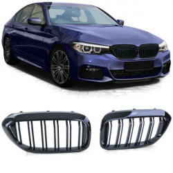 Radiator grille double bar gloss performance look suitable for BMW 5 Series G30 G31 17-20