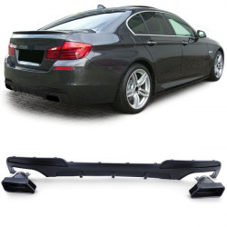 Performance rear diffuser with sport tailpipes black fit for BMW F10 F11