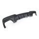 Body kit and visual accessories RACES rear diffuser (Performance) for BMW F10 F11 (exhaust 2+2), black | races-shop.com