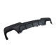 Body kit and visual accessories RACES rear diffuser (Performance) for BMW F10 F11 (exhaust 2+2), chrome | races-shop.com