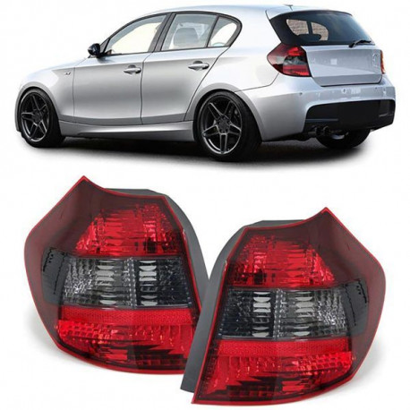 Lighting RACES tail lights for 1 Series BMW E81 E87 04-07, red-black, smoke | races-shop.com
