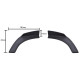 Body kit and visual accessories RACES universal front splitter (Cup 6), black | races-shop.com