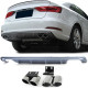 Body kit and visual accessories Sport rear diffuser insert with tailpipes 4 pipe stainless steel for Audi A3 8V 13-16 | races-shop.com