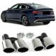 UNIVERSAL TIP Sport exhaust tailpipes 4 pipe orifice plates stainless steel pair for Audi A5 8T from 11 | races-shop.com