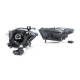 Lighting Bi Xenon Headlights Black Chrome Pair for Ford Mustang 6 Coupe Convertible 14-17 | races-shop.com