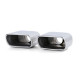UNIVERSAL TIP Exhaust tailpipe orifice sport optics stainless steel pair suitable for BMW X5 E53 99-06 | races-shop.com