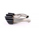 UNIVERSAL TIP Double tailpipes GTS Optics Black for Porsche Cayenne 92A Facelift 14-17 | races-shop.com