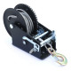 Ratchet Tie-Downs Professional winch hand winch with wire rope 1500 kg 10 meters black | races-shop.com