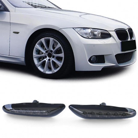 Lighting LED Side Indicator Black Smoke suitable for BMW 3 Series E46 01-05 E90 E91 E92 E93 | races-shop.com
