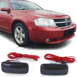 LED Lightbar Side Indicator Black for Dodge Charger Avenger Caliber Nitro