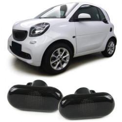 Side indicators black smoke pair for Smart Fortwo 453 from 14