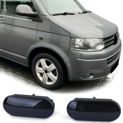 RACES LED side indicators (SEQ) for VW T5 Transporter Caravelle Multivan, black