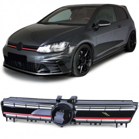 Body kit and visual accessories RACES grille (Sport) for VW Golf 7 12-17, black, red | races-shop.com