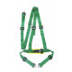 Seatbelts and accessories 3 point sport safety belts RACES 2" (50mm), green | races-shop.com