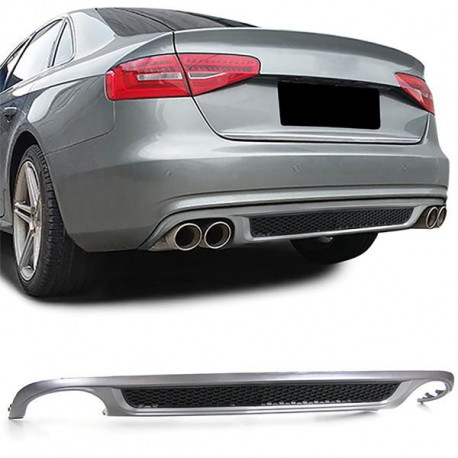 Body kit and visual accessories RACES rear diffuser (Sport) for Audi A4 B8 Sedan Avant 07-11 | races-shop.com