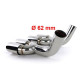 UNIVERSAL TIP Sport exhaust tailpipes stainless steel for Mercedes G class W463 G500 G55 from 98 | races-shop.com