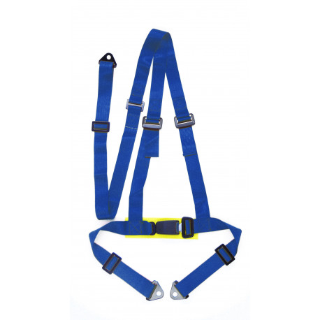 Seatbelts and accessories 3 point sport safety belts RACES 2" (50mm), blue | races-shop.com