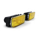 Lighting Fog light yellow ribbed with holder fits BMW E36 also M3 90-99 | races-shop.com