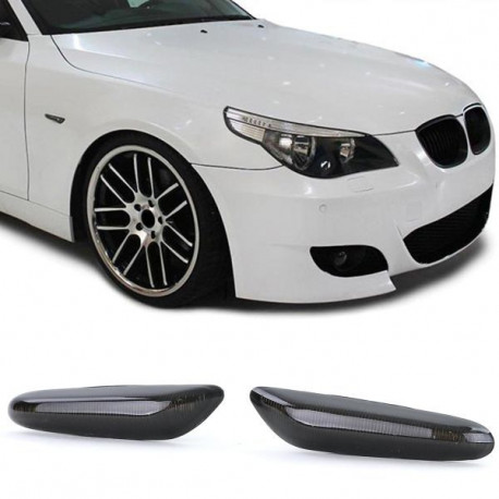 Lighting LED Side Indicator Black Smoke suitable for BMW 5 Series E60 E61 X1 E84 X3 E83 | races-shop.com