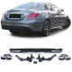 Body kit and visual accessories RACES rear diffuser for Mercedes C Class W205 14-18, glossy black | races-shop.com