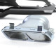 Body kit and visual accessories Sport rear diffuser set with tailpipes chrome for Mercedes A Class W176 12-18 | races-shop.com