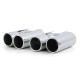 UNIVERSAL TIP Exhaust tailpipes 4 pipe sport optics chrome suitable for BMW F10 F11 F12 F13 | races-shop.com