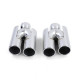 UNIVERSAL TIP Exhaust tailpipes 4 pipe sport optics chrome suitable for BMW F10 F11 F12 F13 | races-shop.com