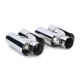 UNIVERSAL TIP Exhaust tailpipes 4 pipe sport optics chrome suitable for BMW F10 F11 F12 F13 | races-shop.com