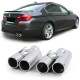 UNIVERSAL TIP Exhaust tailpipes 4 pipe sport optics chrome suitable for BMW F10 F11 F12 F13 | races-shop.com
