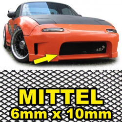 Aluminum racing grille honeycomb grille race grille 100X40cm 6x10mm Black