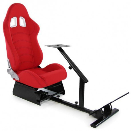 SIM Racing Gaming Gaming Seat Racing Simulation Console For Playstation Xbox PC Half Shell Red | races-shop.com