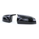 Mirrors and mirror covers Replacement mirror caps sport optics black gloss suitable for BMW X5 E70 X6 E71 | races-shop.com